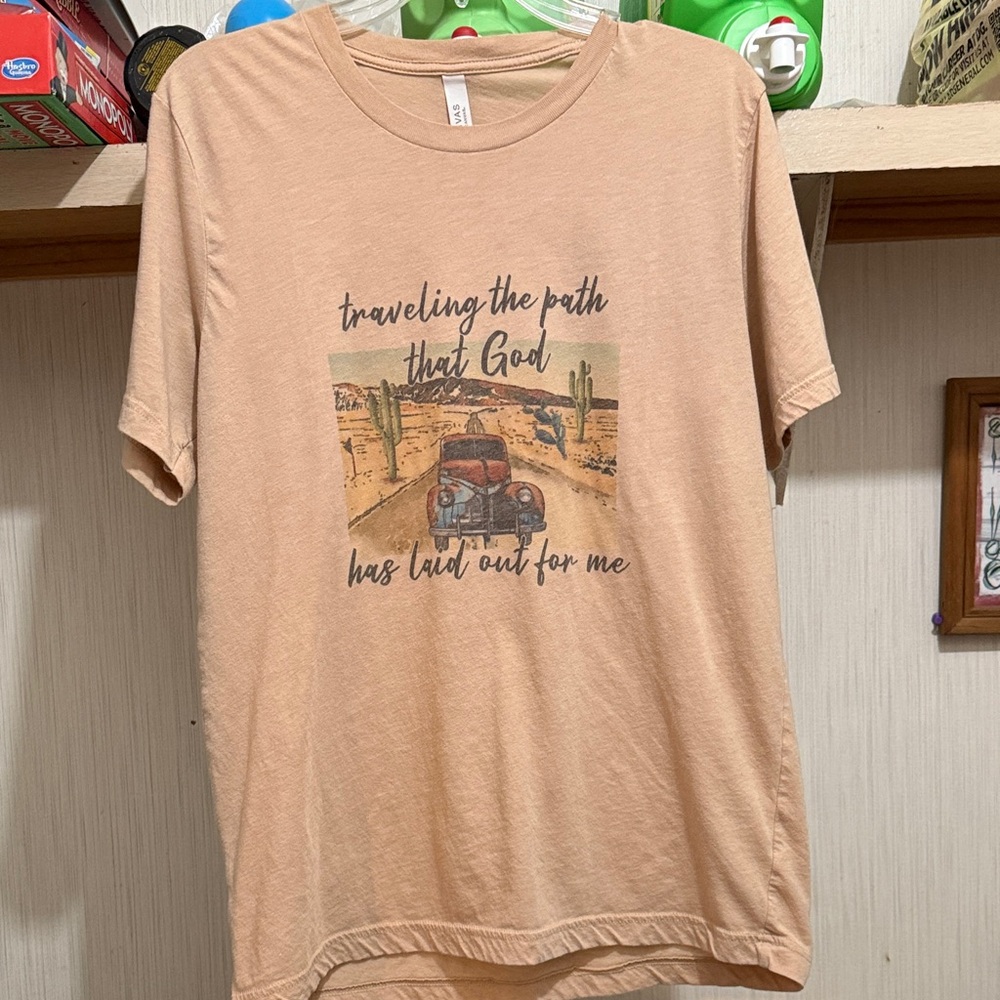 Bella Canvas Peach Graphic Tee - Desert Road Vintage Truck